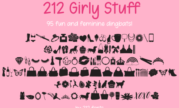 212 Girly Stuff Font - Featured Image