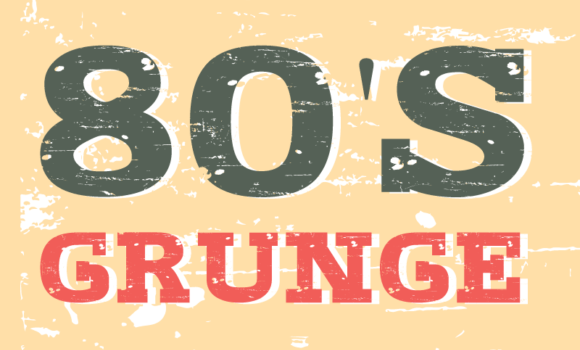 80's Grunge Font - Featured Image