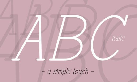 ABC Italic Font Fonts Free Download
