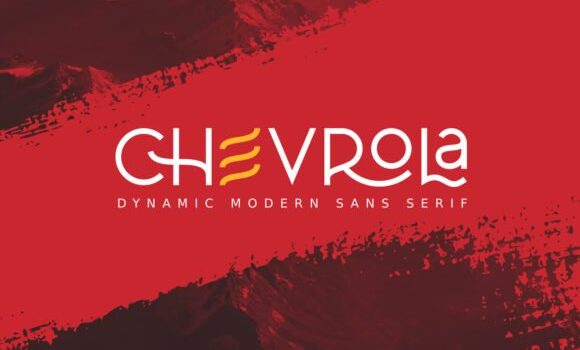 AL Chevrola Font - Featured Image