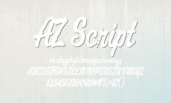 AZ Script Font - Featured Image