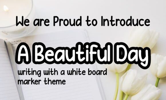 A Beautiful Day Font - Featured Image