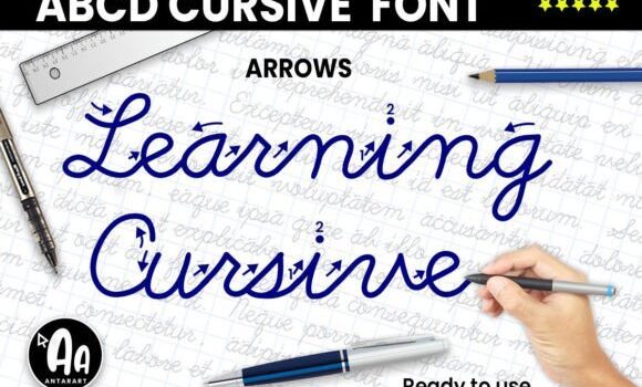 Abcd Cursive Arrows Font Fonts Free Download Abcd Cursive Arrows Font - Featured Image