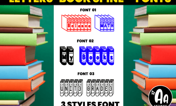 Abcd Ref Book Spine1 Font - Featured Image