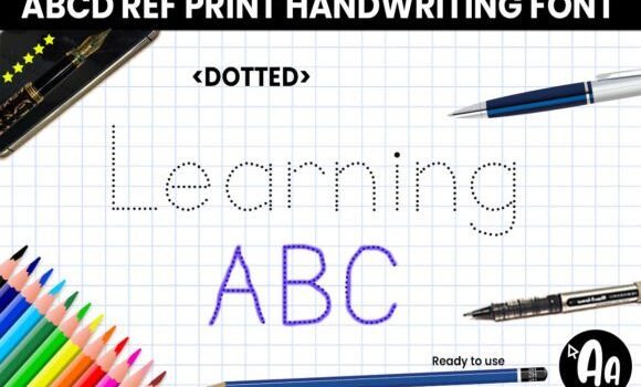 Abcd Ref Dotted Font - Featured Image