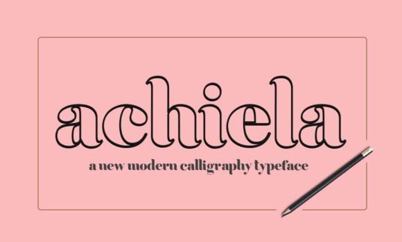 Achiela Family Font - Featured Image
