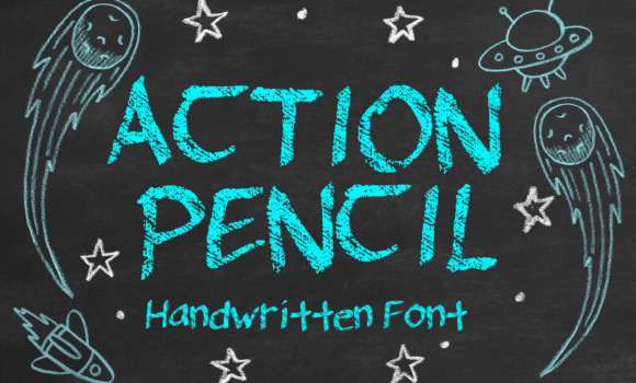Action Pencil Font - Featured Image