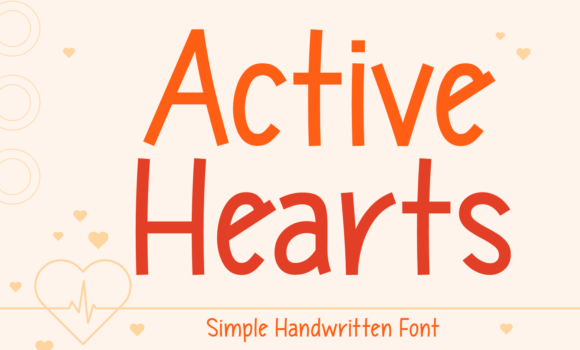 Active Hearts Font - Featured Image