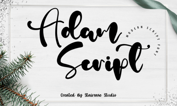 Adam Script Font - Featured Image