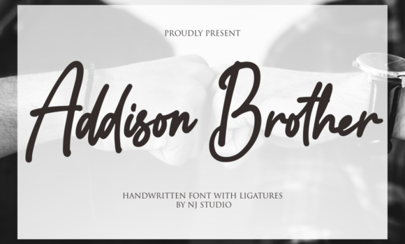 Addison Brother Font - Featured Image