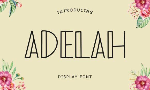 Adelah Font Fonts Free Download Adelah Font - Featured Image