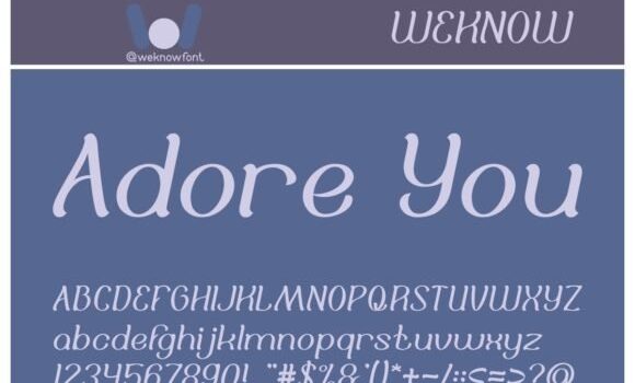 Adore You Font - Featured Image