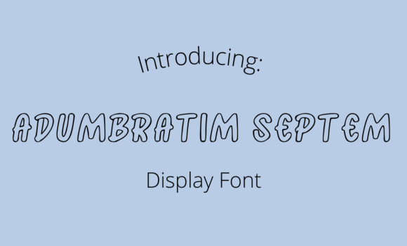 Adumbratim Septem Font - Featured Image