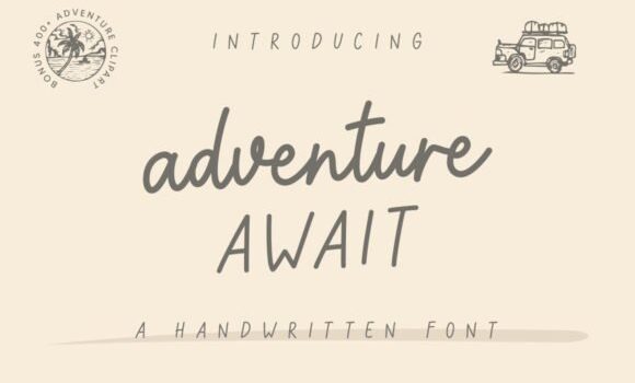 Adventure Await Font Fonts Free Download Adventure Await Font - Featured Image