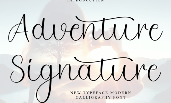 Adventure Signature Font - Featured Image