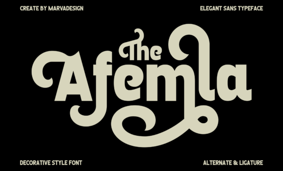 Afemla Font - Featured Image
