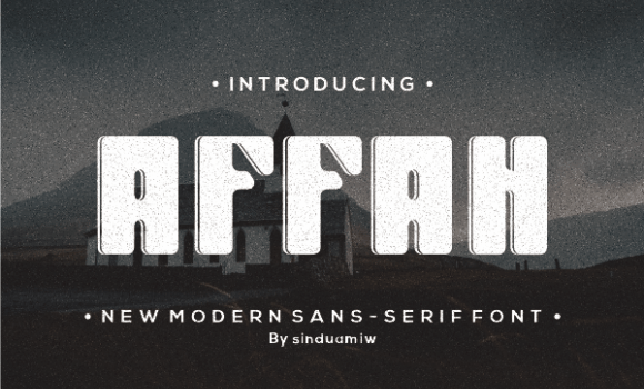 Affah Font - Featured Image