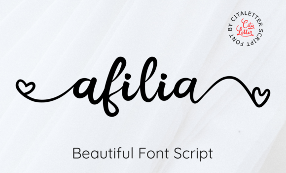 Afilia Font - Featured Image