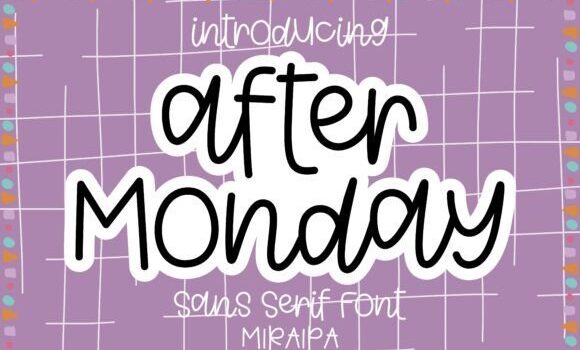 After Monday Font - Featured Image