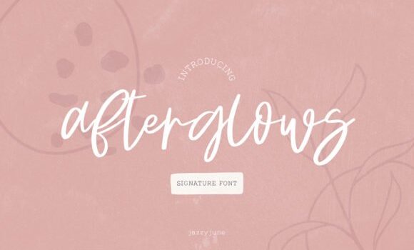 Afterglows Font Fonts Free Download Afterglows Font - Featured Image