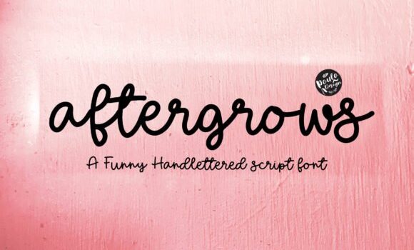 Aftergrows Font - Featured Image