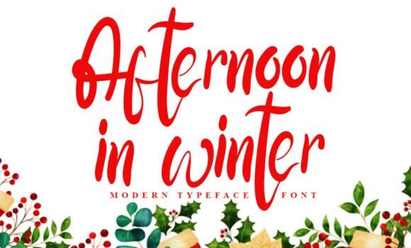 Afternoon in Winter Font Fonts Free Download Afternoon in Winter Font - Featured Image