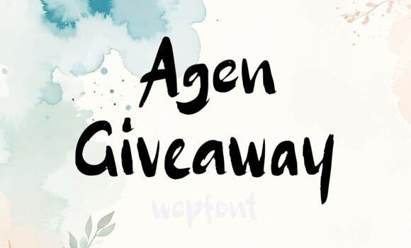 Agen Giveaway Font - Featured Image