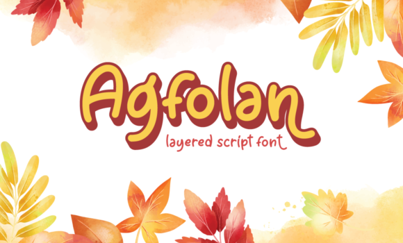 Agfolan Font - Featured Image