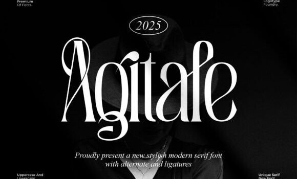 Agitafe Font - Featured Image