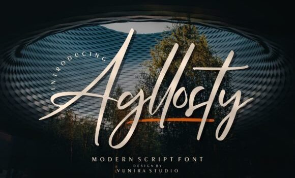 Agllosty Font - Featured Image