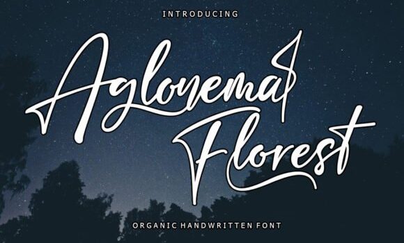 Aglonema Florest Font Fonts Free Download Aglonema Florest Font - Featured Image