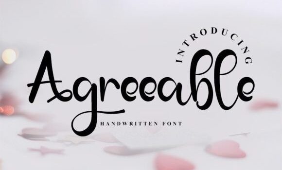 Agreeable Font Fonts Free Download Agreeable Font - Featured Image
