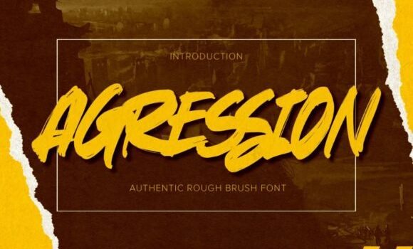 Agression Font - Featured Image