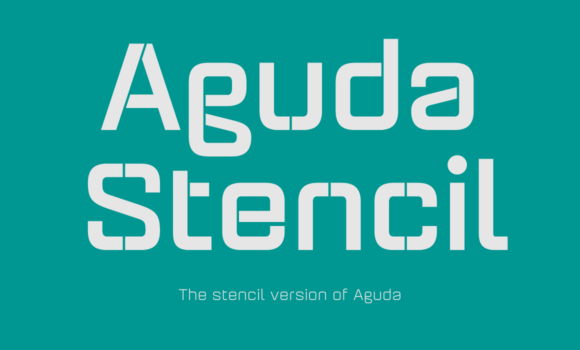 Aguda Stencil Family Font - Featured Image