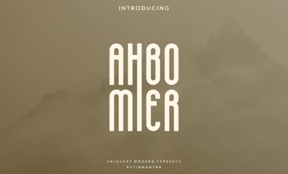 Ahbomier Font - Featured Image