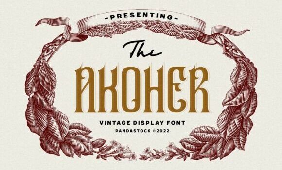 Akoher Font - Featured Image