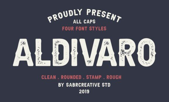 Aldivaro Family Font - Featured Image
