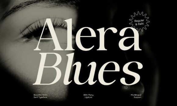 Alera Blues Font - Featured Image