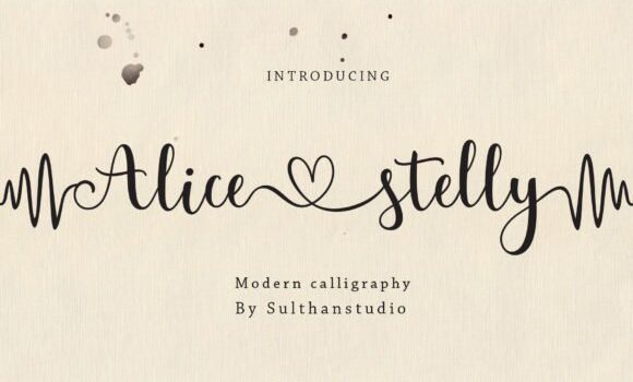 Alice Stelly Font - Featured Image