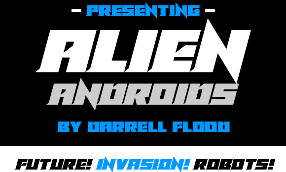 Alien Androids Font - Featured Image