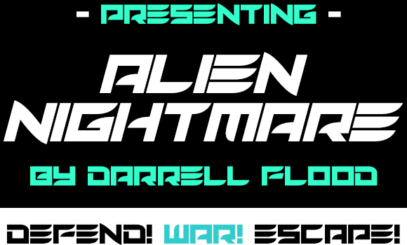 Alien Nightmare Font - Featured Image
