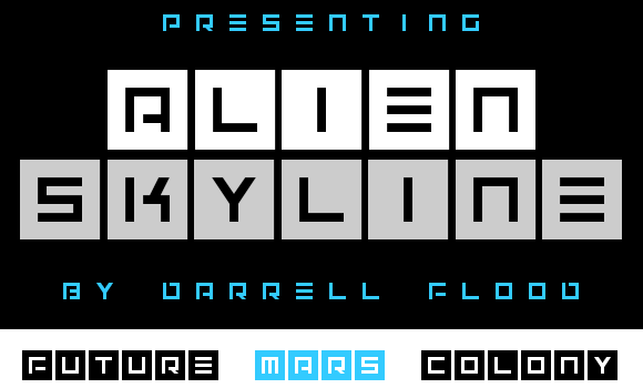 Alien Skyline Font - Featured Image
