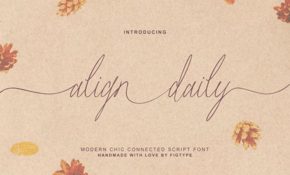 Align Daily Font Fonts Free Download Align Daily Font - Featured Image