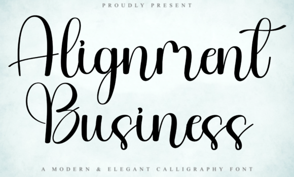 Alignment Business Font - Featured Image