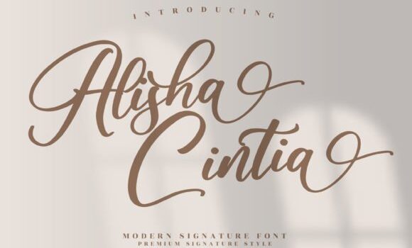 Alisha Cintia Font Fonts Free Download Alisha Cintia Font - Featured Image