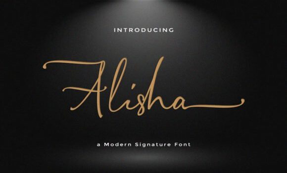 Alisha Signature Font Fonts Free Download Alisha Signature Font - Featured Image