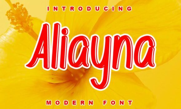 Aliyana Font Fonts Free Download Aliyana Font - Featured Image