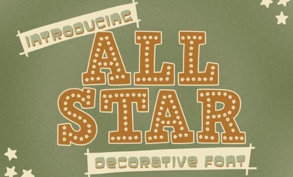 All Star Font - Featured Image