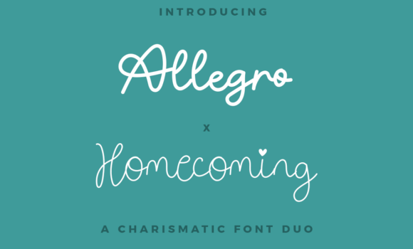 Allegro X Homecoming Duo Font - Featured Image