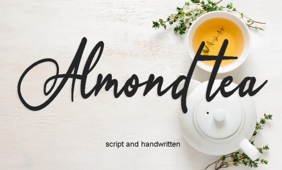Almond Tea Font - Featured Image